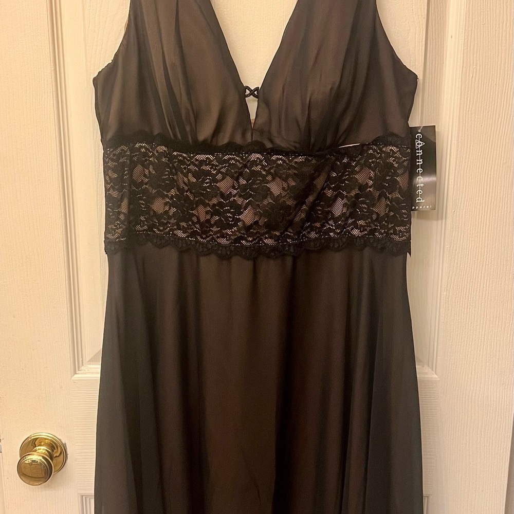Connected Apparel Black Lace Dress
